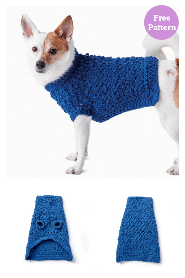 Dog Coat Free Crochet Pattern