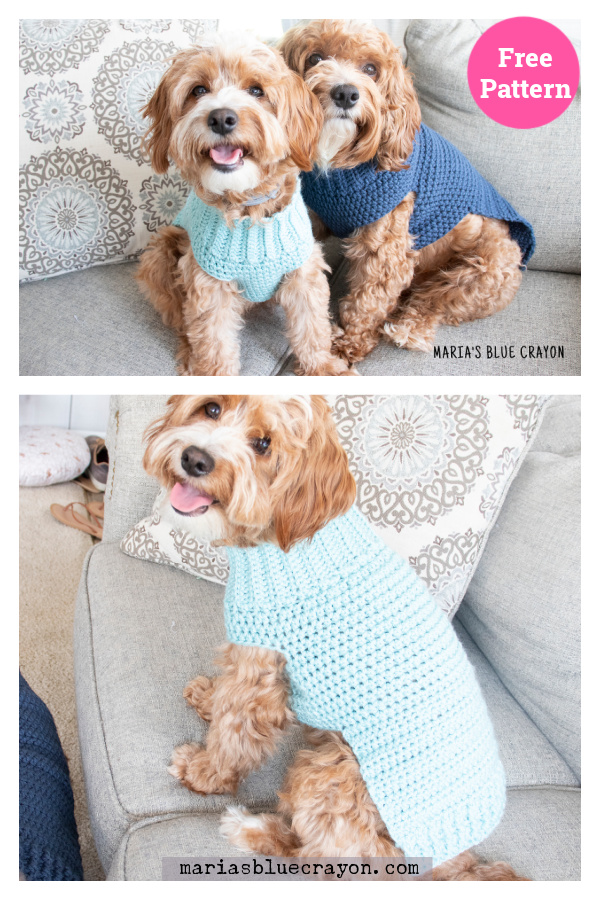 Pullover Dog Sweater Free Crochet Pattern