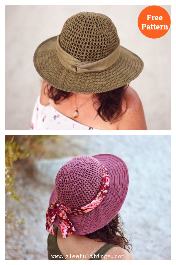 Desert Sun Hat Free Crochet Pattern