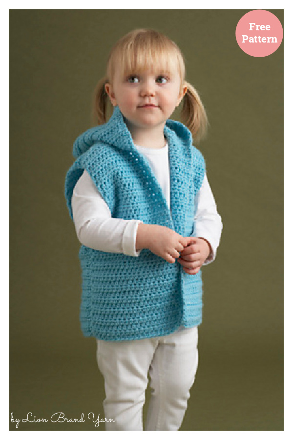 Wee Hooded Baby Vest Free Crochet Pattern