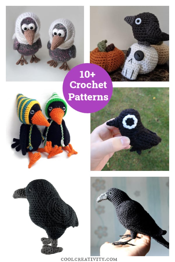 10+ Amigurumi Crow Crochet Patterns 