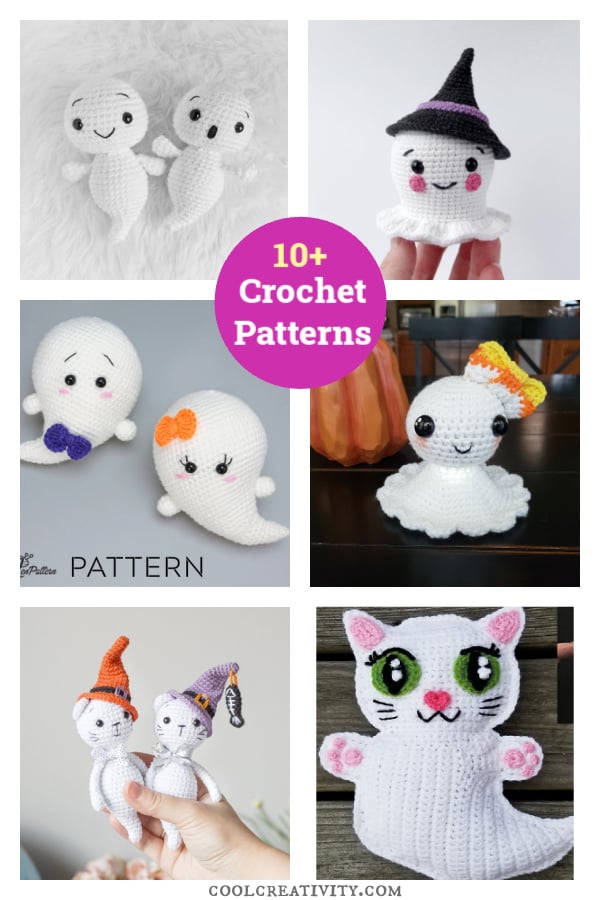 10+ Amigurumi Halloween Ghost Crochet Patterns 