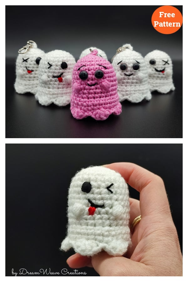 Mini Ghost Halloween Amigurumi