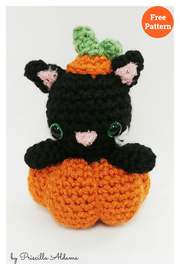 Pumpkin Cat Free Crochet Pattern