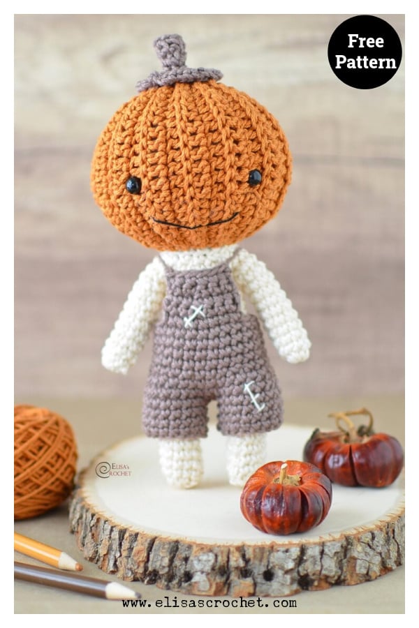 Pumpkin Man Free Crochet Pattern