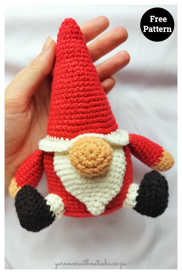 Santa Gnome Amigurumi Free Crochet Pattern