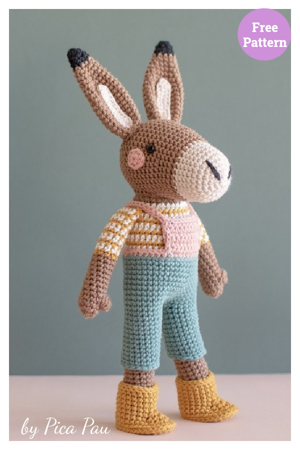 Irving Donkey Free Crochet Pattern