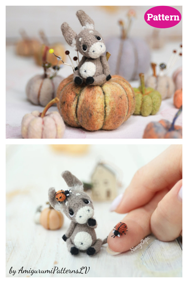 Mini Donkey Crochet Pattern