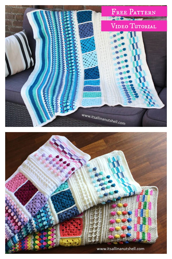 TLC Blanket Free Crochet Pattern and Video Tutorial