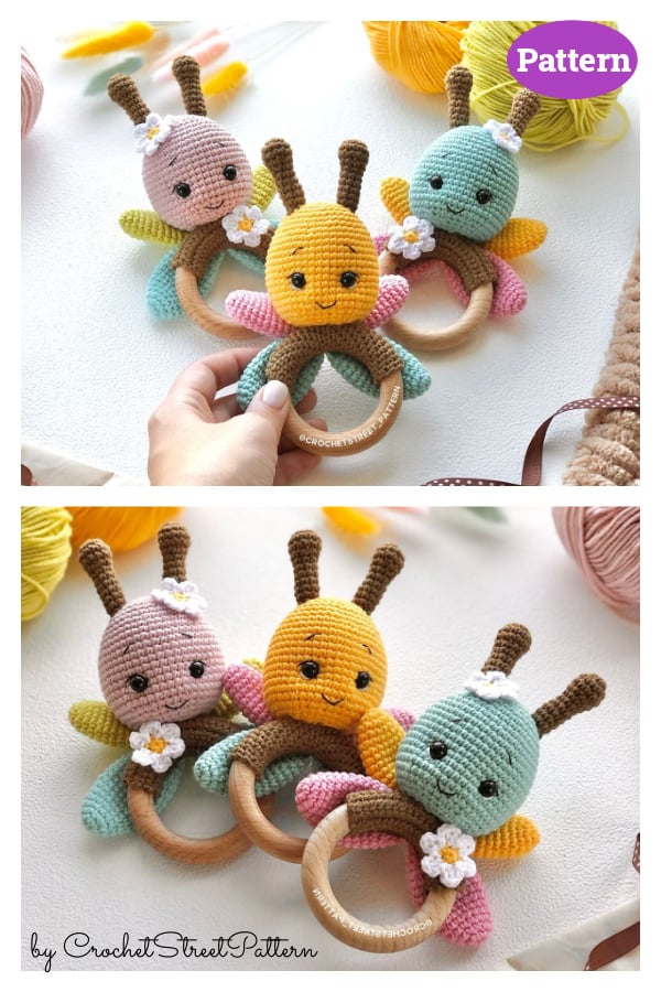 Butterfly Rattle Crochet Pattern