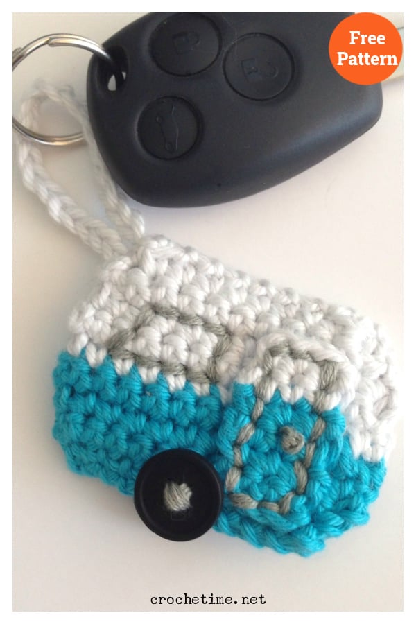 Caravan Keychain Free Crochet Pattern