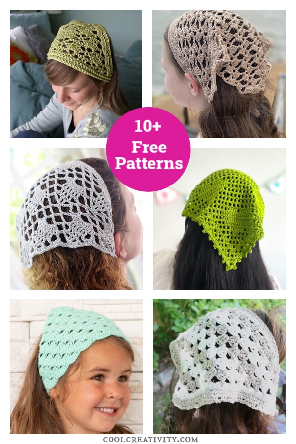 10+ Kerchief Free Crochet Patterns 