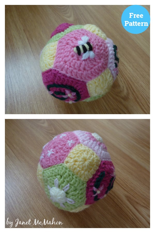 Patchwork Ball Free Crochet Pattern