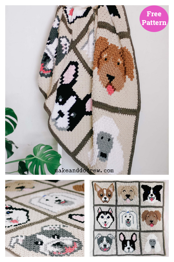 Best in Show Dog Blanket Free Crochet Pattern