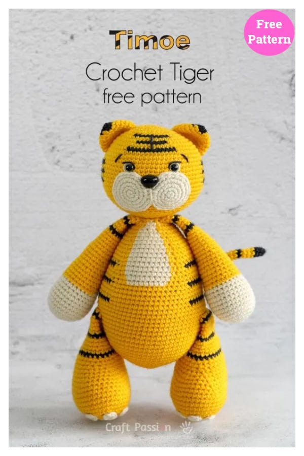 Amigurumi Tiger Timoe Free Crochet Pattern