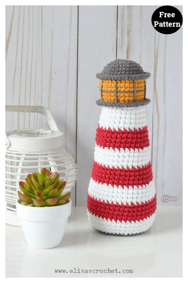 Lighthouse Amigurumi Free Crochet Pattern