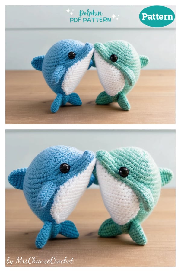Sea Animals Dolphin Amigurumi Crochet Pattern