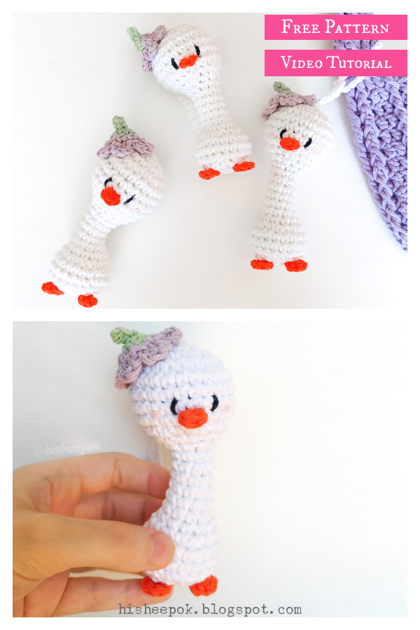 Gussie the Goose Free Crochet Pattern and Video Tutorial