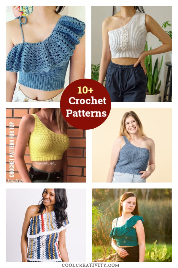10+ One Shoulder Top Crochet Patterns 
