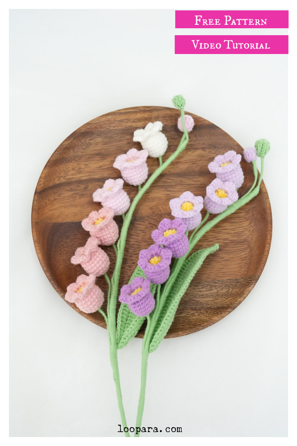 Lily of the Valley Free Crochet Pattern and Video Tutorial
