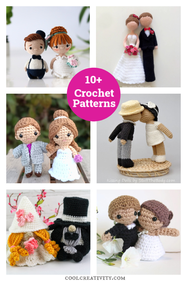 10+ Wedding Doll Amigurumi Crochet Patterns 