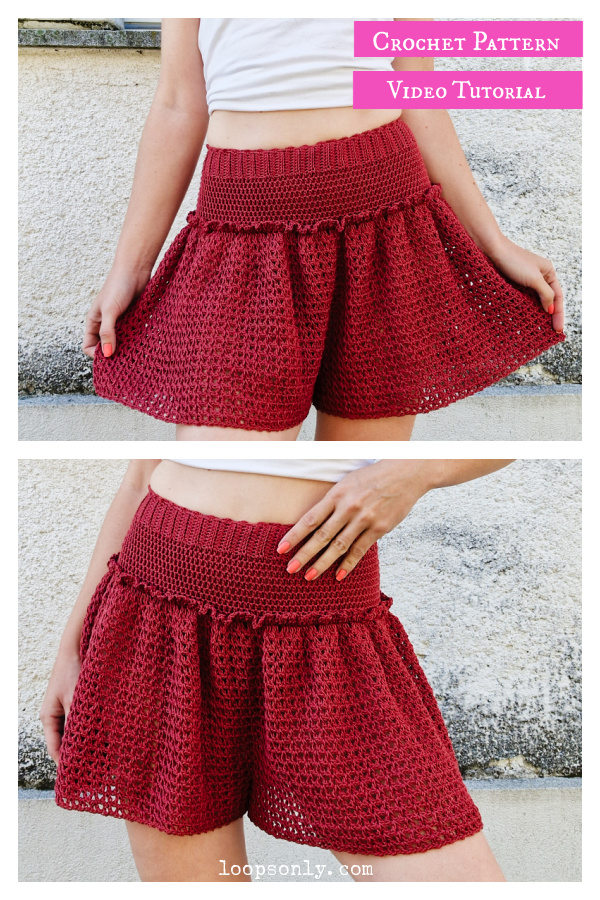Miss Ruby Shorts Crochet Pattern and Video Tutorial