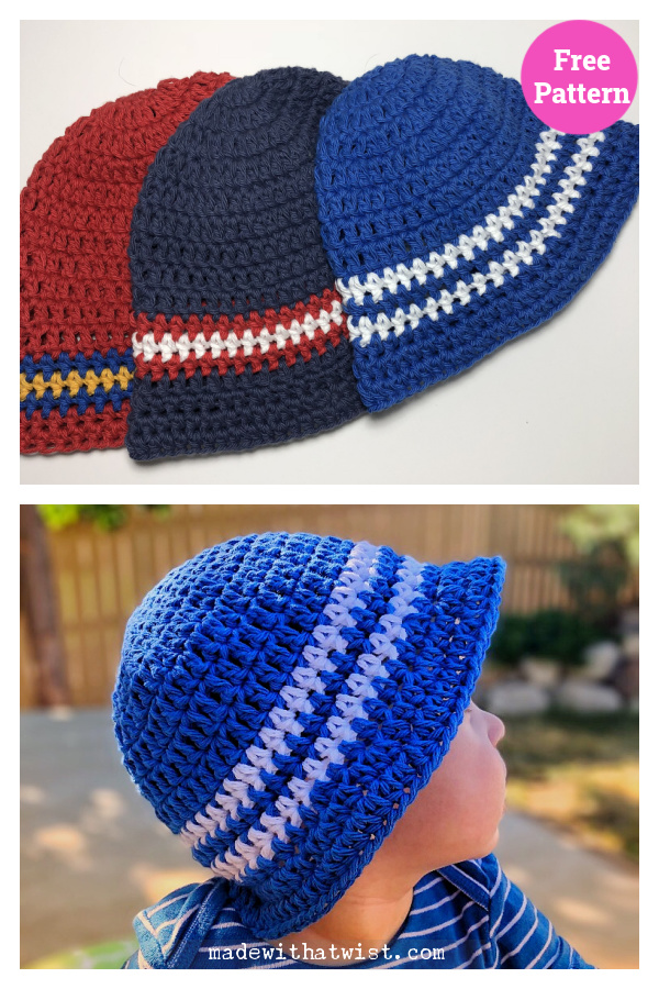 Sun and Sand Bucket Hat Free Crochet Pattern