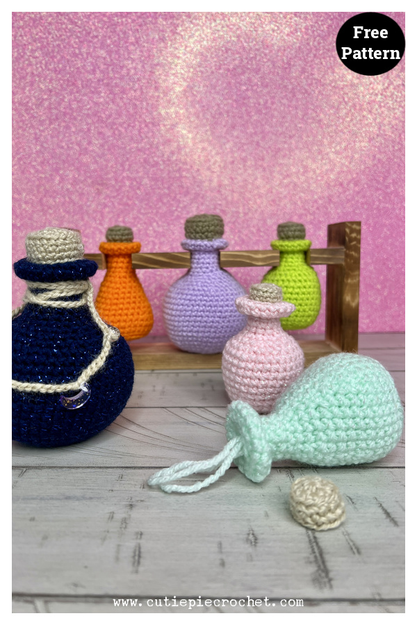 Plush Potion Set Free Crochet Pattern