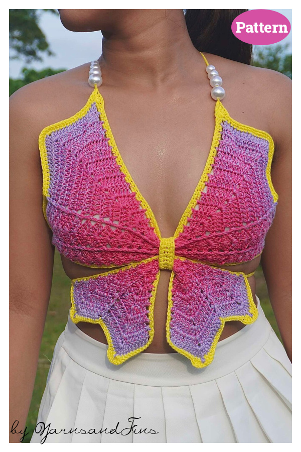 Boho Butterfly Top Crochet Pattern
