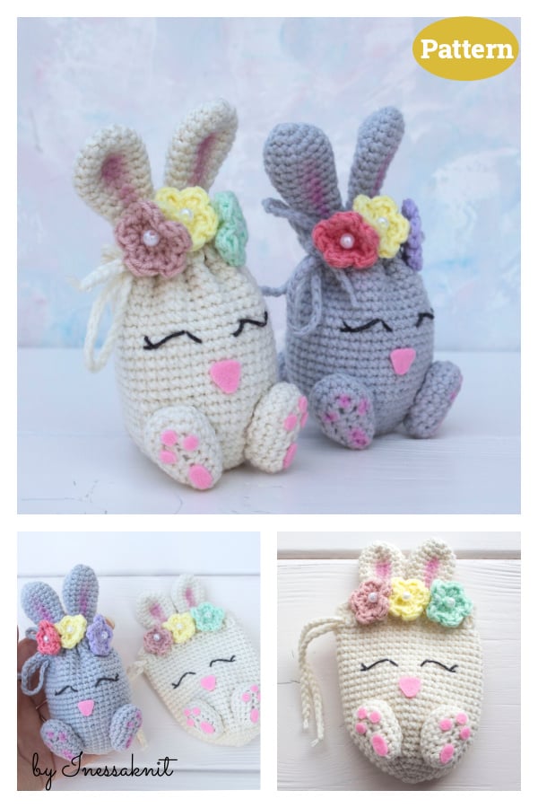 Easter Egg Bunny Bags Crochet Pattern