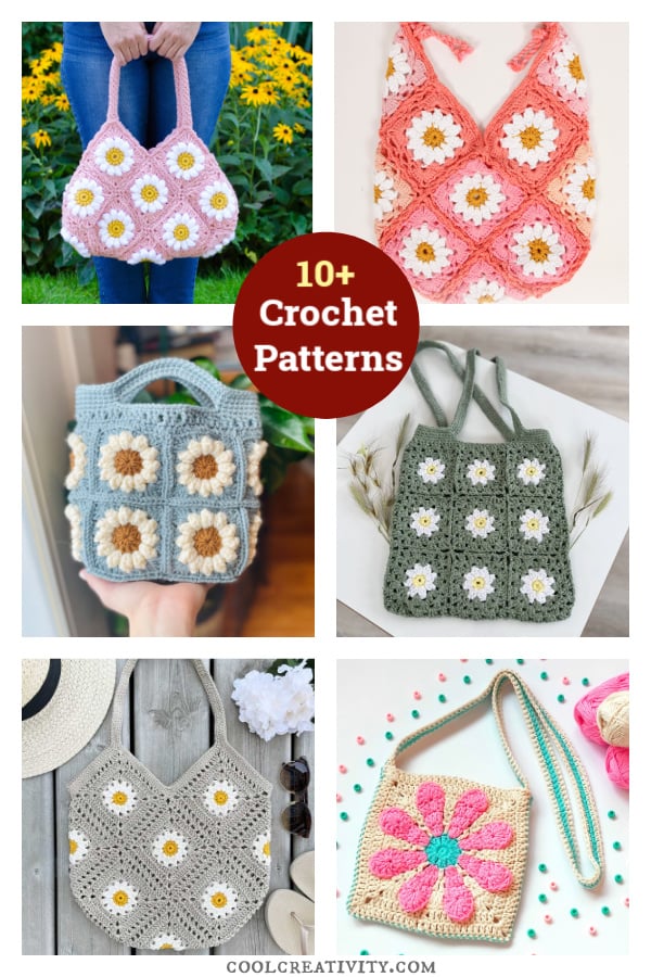 10+ Daisy Granny Bag Crochet Patterns 