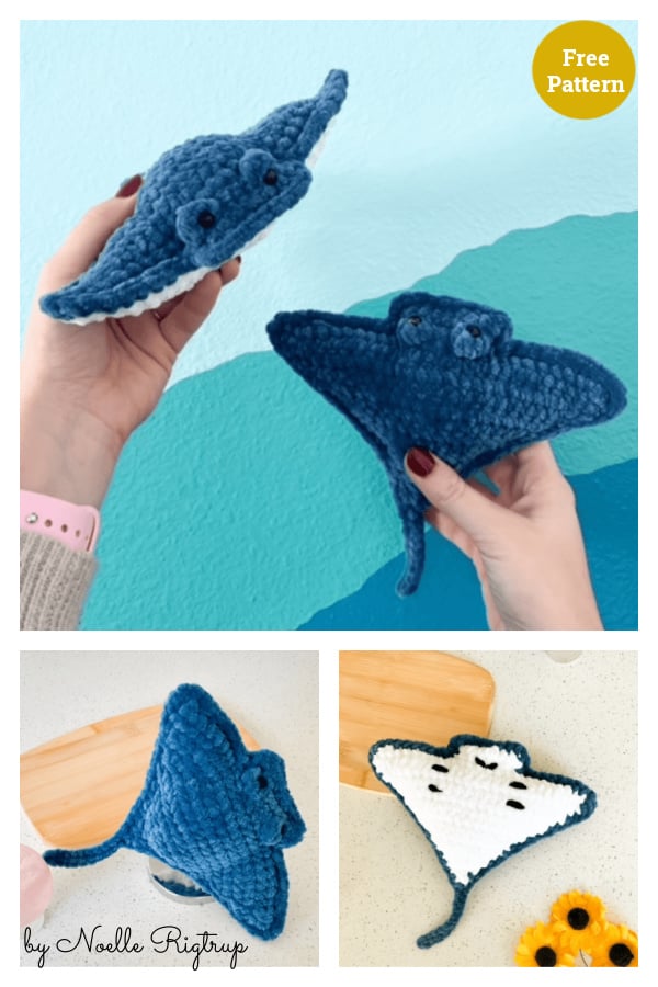 Connor the Manta Ray Free Crochet Pattern