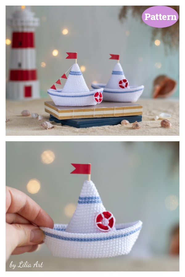 Paper Boat Crochet Pattern