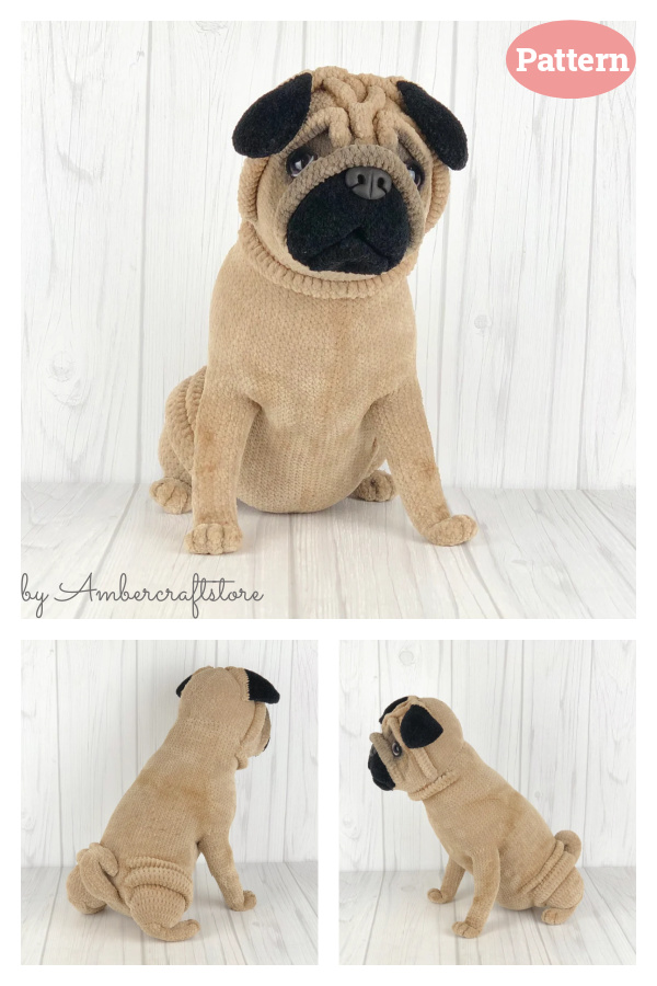 Pug Dog Crochet Pattern