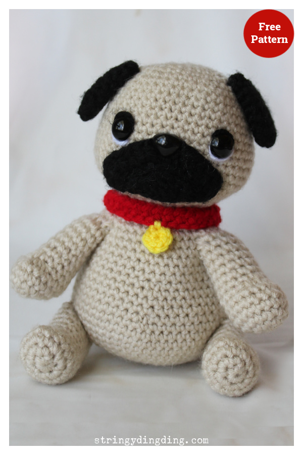 Pug Dog Free Crochet Pattern