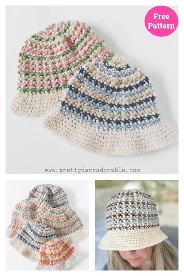 Brookside Bucket Hat Free Crochet Pattern 