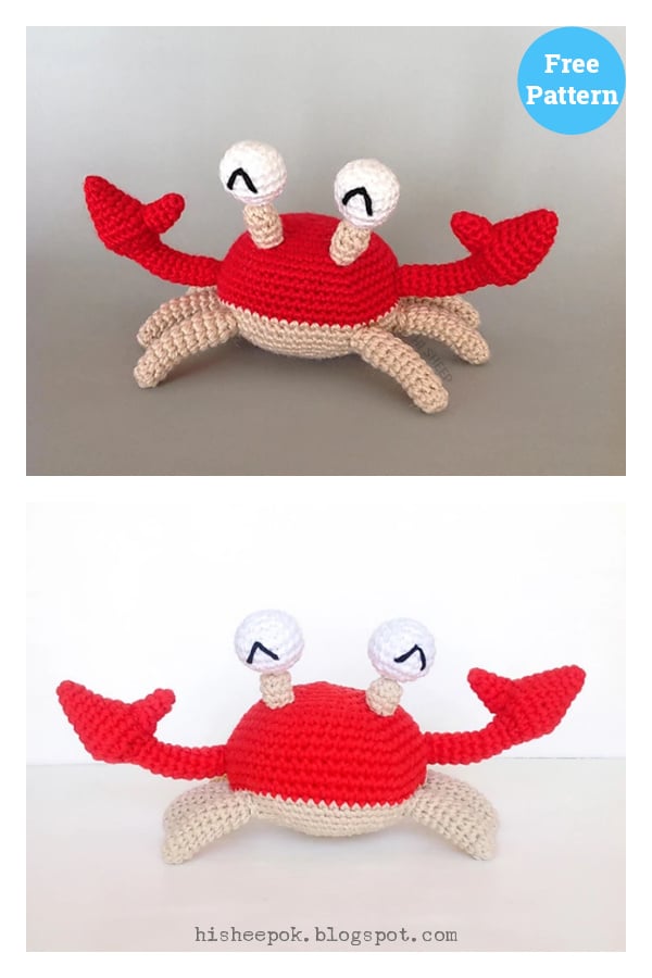 Beachy Crab Free Crochet Pattern