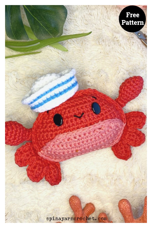 Crab Amigurumi Free Crochet Pattern