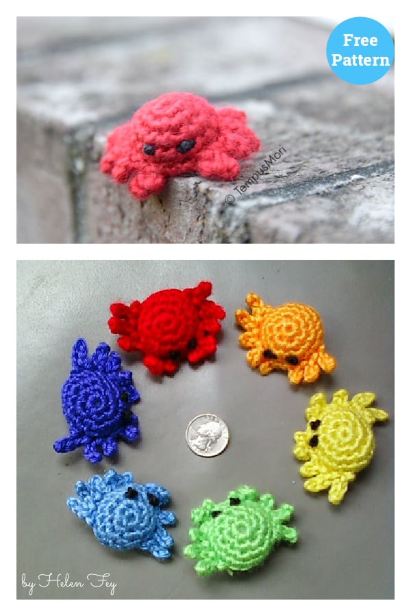 Mini Crab Free Crochet Pattern