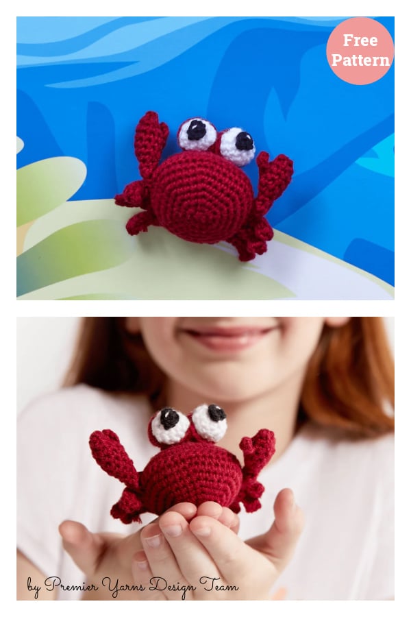 Minikins Crab Free Crochet Pattern