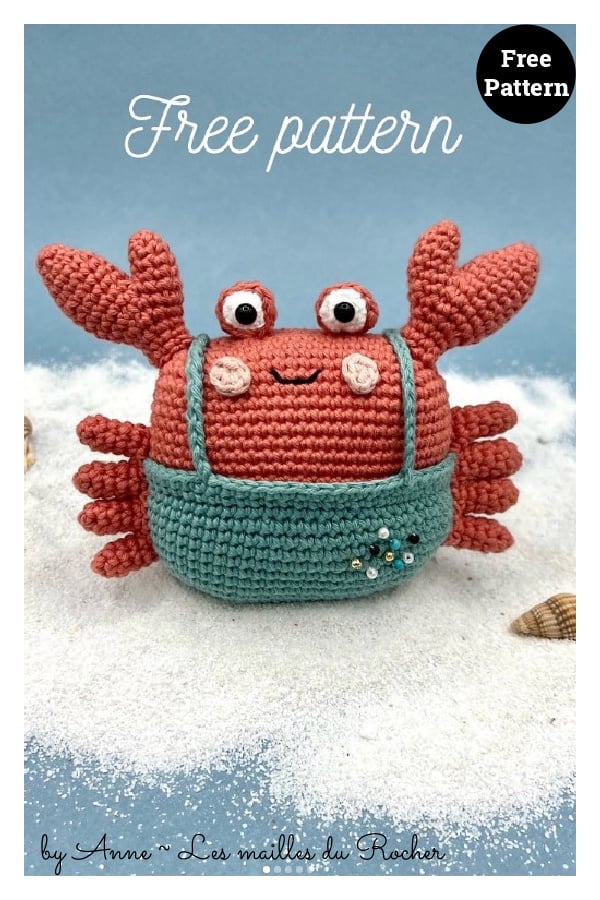 Triton the Crab Free Crochet Pattern