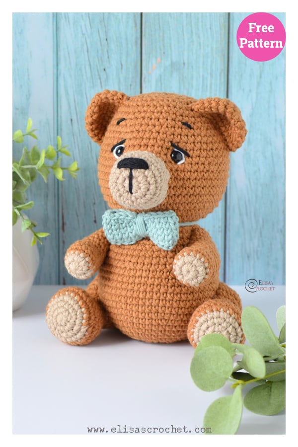 Hazel the Bear Amigurumi Free Crochet Pattern
