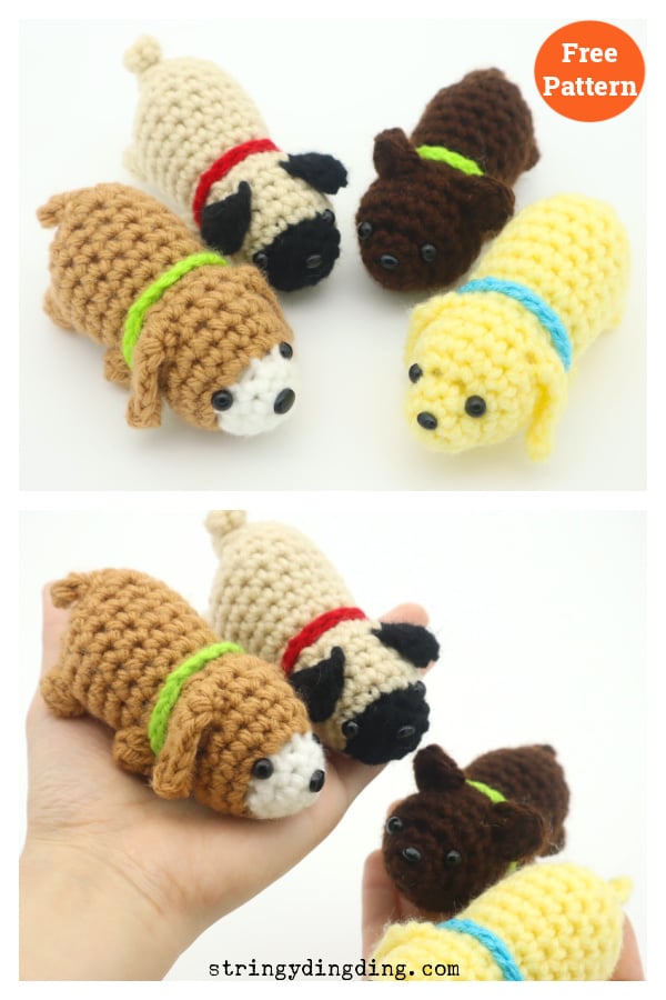 No-Sew Scrap Dog Amigurumi Free Crochet Pattern