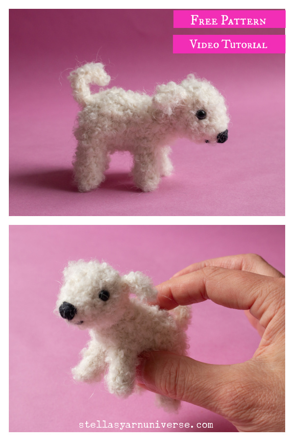 Small Dog Amigurumi Free Crochet Pattern and Video Tutorial 