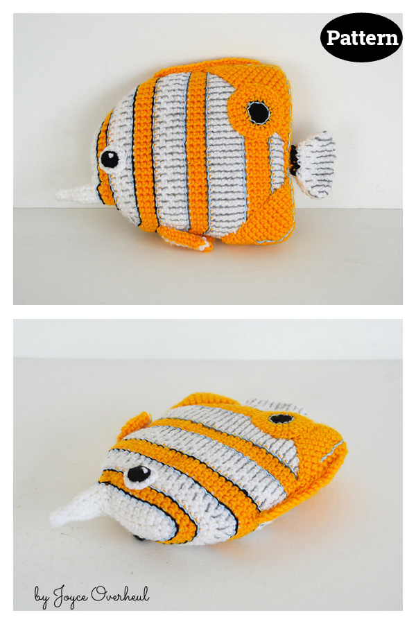 Copperplated Butterfly Fish Crochet Pattern