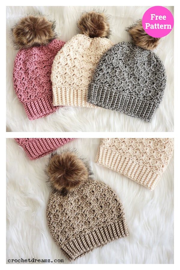 Hannah Beanie Hat Free Crochet Pattern