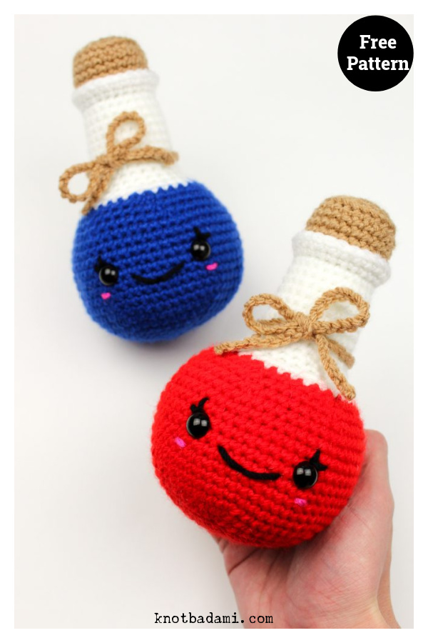 Health and Mana Potions Free Crochet Pattern