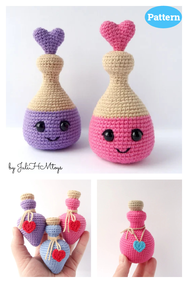 Love Potion Bottle Crochet Pattern