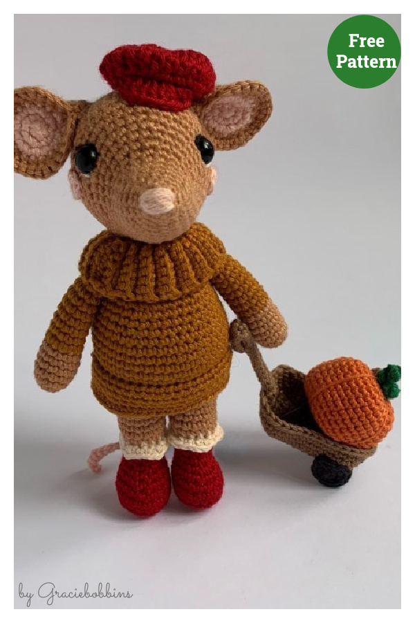 Maple the Mouse Amigurumi Free Crochet Pattern