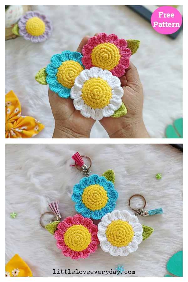 Daisy Flower Free Crochet Pattern